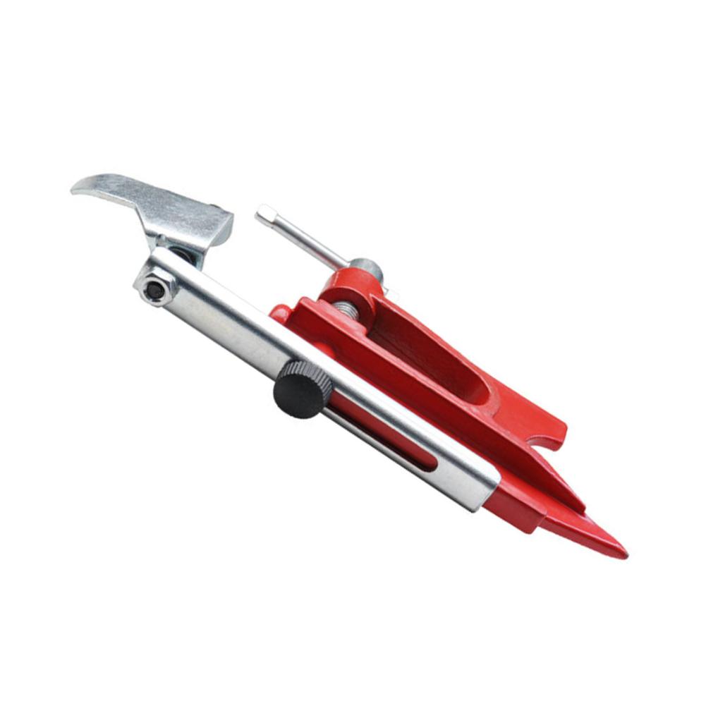 Sturdy Toothed Chainsaw Bar Support Bracket Red Metal Clamp For Quick Installation And Reliable File Sharpening