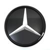 C200 E200 New 2025 For Mercedes Benz 3D Mirror Front Grille Star Emblem Logo Glossy Black And Chrome Silver For Mercedes Benz E-