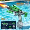 Jiaolong Flaming Electric Water Gun with LED Lights Outdoor Summer Beach Pool High Capacity Long Range Shooting Toy Party Gift