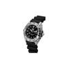 SEIKO 100m Water Resistant Automatic Mechanical Movement Rubber Strap Watch Men's Watches Black Dial SNZB33J2