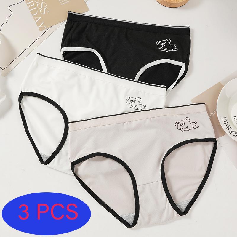 Mid-waist Seamless Panties for Women Comfortable Briefs Female Antibacterial Breathable Underwear for Women