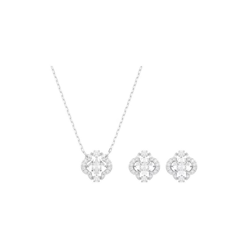 Swarovski Una Clover Necklace Women s 5642929 серебряный