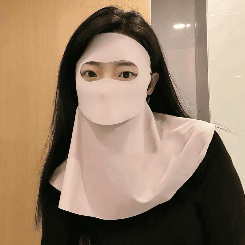 Summer Neck Uv Protection Face Cover Solar Cycling Mask Men S Bicycle Mask Ice Silk Drive Uv Protection Face Cover Sun Resistant розовый