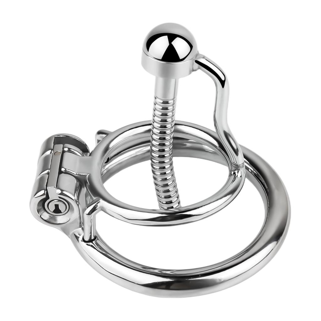 LEZEE Male Chastity Cage Lock Gender-bending Clips Femboy Chastity Clip Penis Bending Pins Sissy Cockring Sex Toys For Men