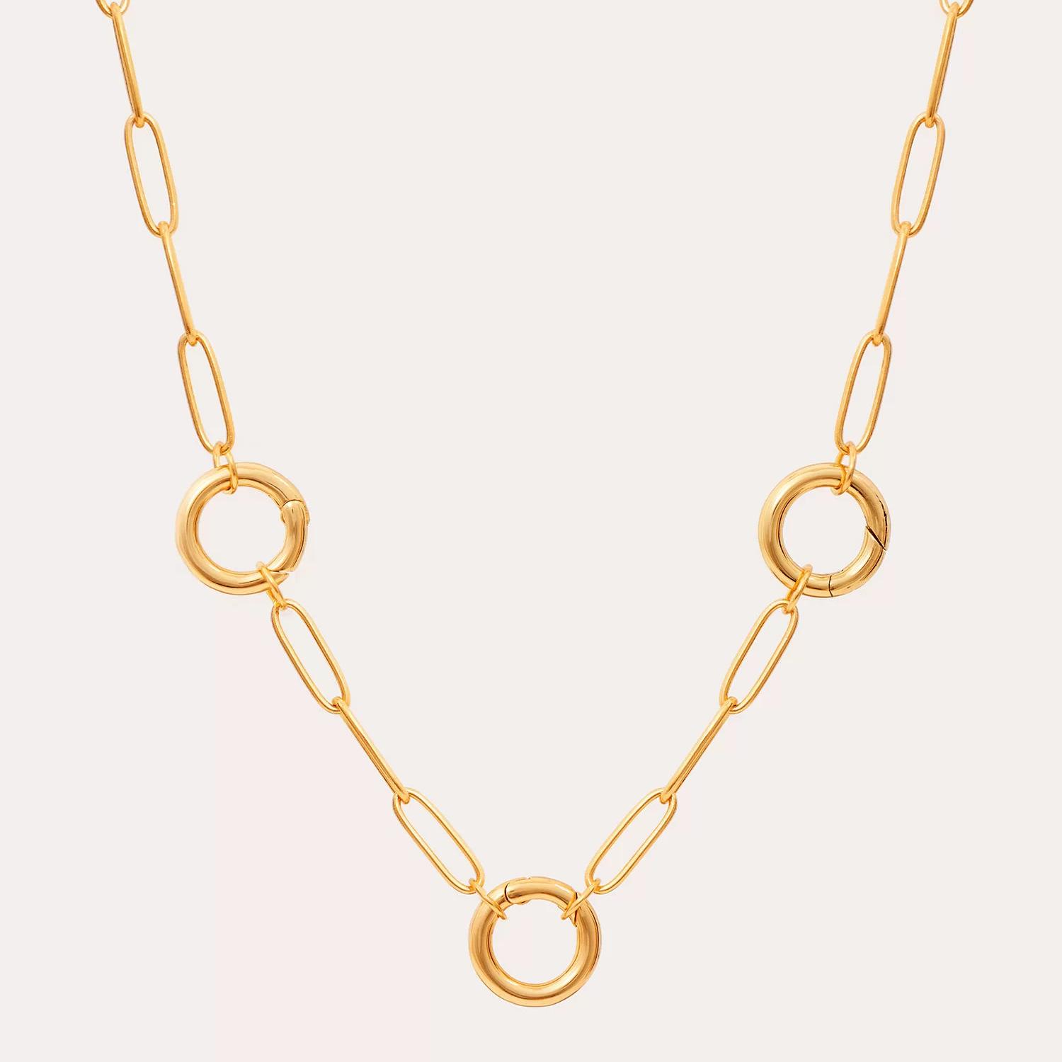 18k Gold Titanium Steel Open Jump Ring Chain