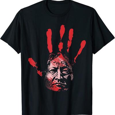 2025/Native American Indigenous Red Hand Indian Blood Unisex T-Shirt Unisex T-Shirt