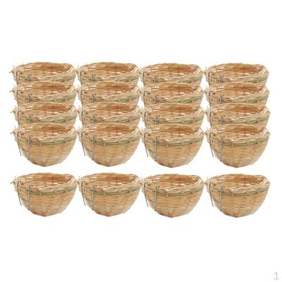 20pcs Handcrafted Bird Hatching Breeding Cave Nest Bed Birdhouse for Finch