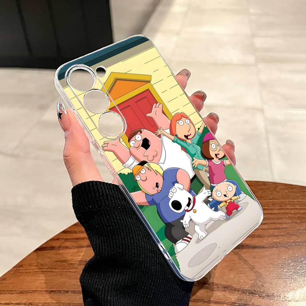 F-Family Funny Guy Phone Case For SamsungA10,12,20,21S,30,31,40,50,51,52,70,71 Transparent Cover Samsung a12