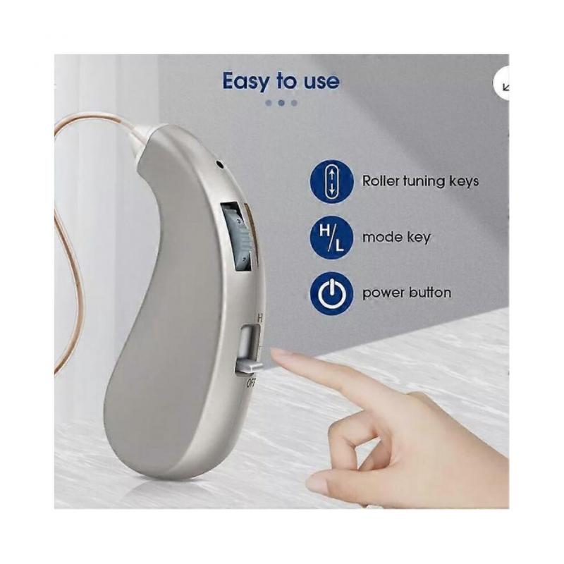 Rechargeable Digital Hearing Aids Invisible BTE Ear Aids High-Power NEW UK