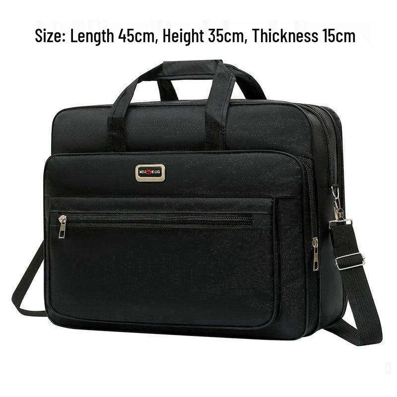 Men's 20" Oversized Waterproof Oxford Messenger Bag - Durable Business & Travel Briefcase