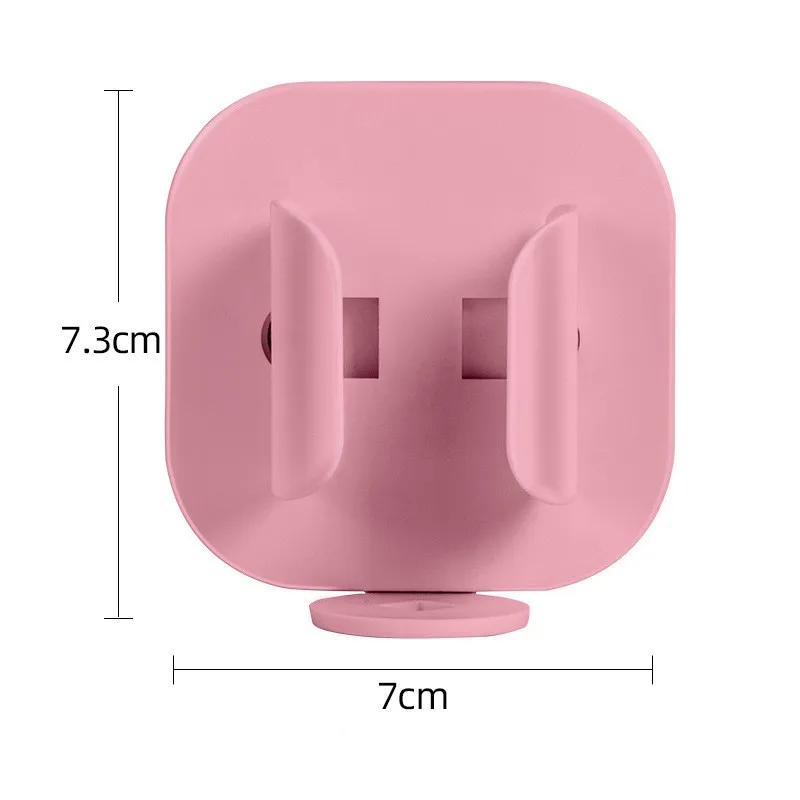 

Настенный держатель для электрической зубной щетки – Компактный органайзер для ванной комнаты – Прочный и простой монтаж розовый