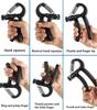 5-60Kg Adjustable Gym Fitness Hand Grips Men's Heavy Finger Exerciser for Muscle Recovery Trainer
