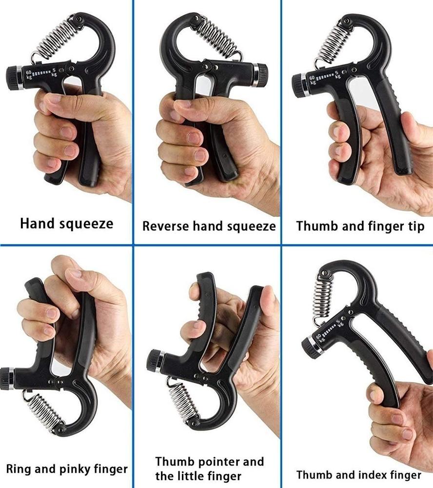 5-60Kg Adjustable Gym Fitness Hand Grips Men's Heavy Finger Exerciser for Muscle Recovery Trainer