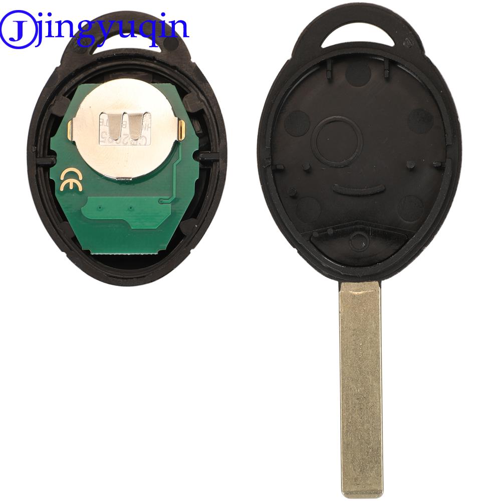 Jingyuqin 2B EWS Car Remote Control Key Fob Case for Old BMW Mini Cooper S R50 R53 with 315Mhz/433Mhz Adjustable ID44 Chip