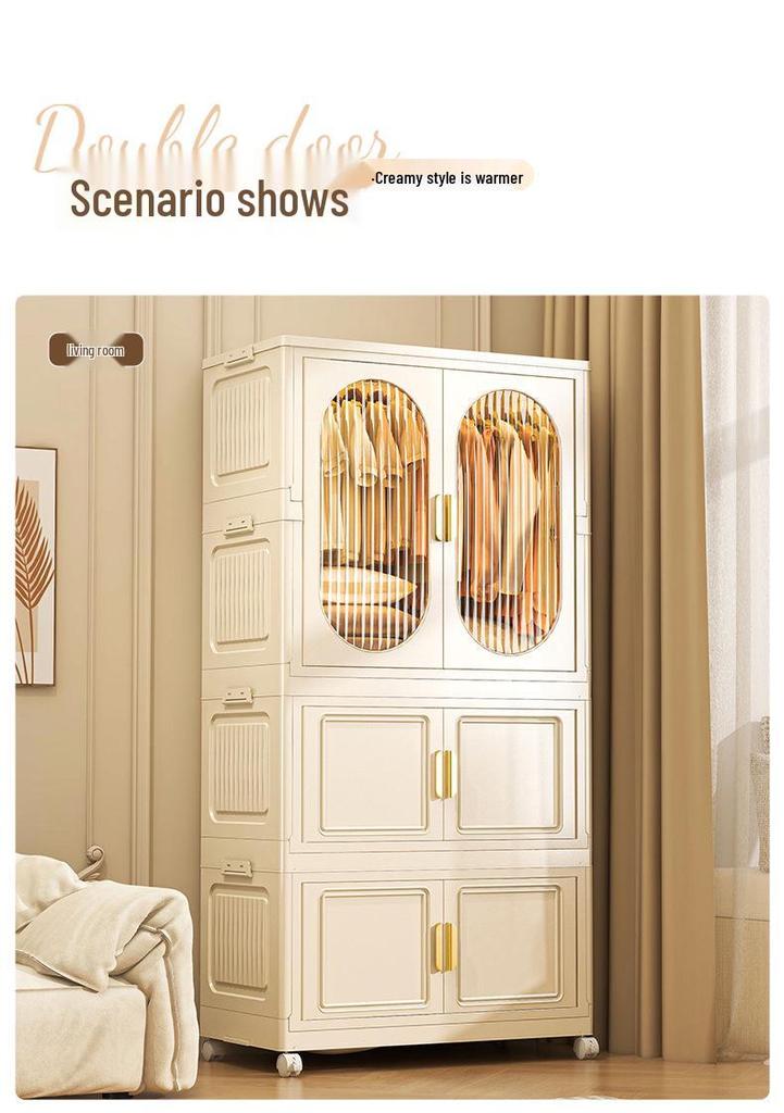 Foldable Wardrobe & Storage Organizer for Baby Clothes, Snacks, Toys, and More