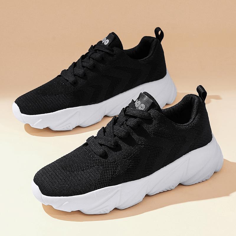 Fashion Men and women's new thick sole increase breathable comfortable fashion casual sports shoes large size couple walking shoes