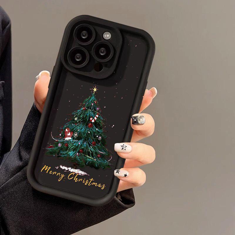 

Atmosphere Christmas Tree Phone Case for iPhone 13X, 14 Pro, 15 Plus, and 16 Pro Max - Drop-proof iPhone X/XS