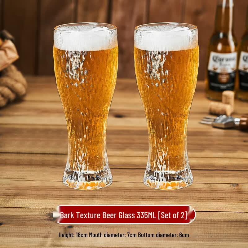 Qiwei Large Capacity Glass Beer & Beverage Mug