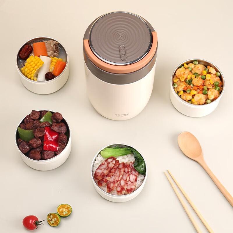 Kangbache 2L 3-Layer Insulated Stainless Steel Lunch Box