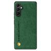 For Samsung Galaxy S25+ Case Cross Texture Leather+TPU Phone Cover Support Magnetic Car Holder
