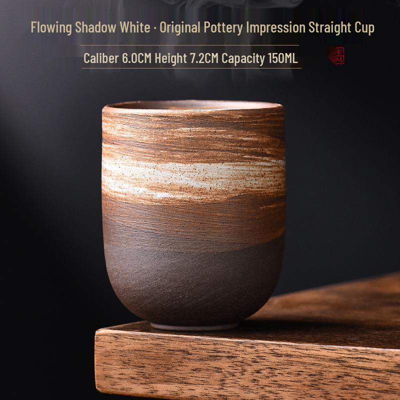 Kiln-Fired Handmade Ceramic Tea Cup - Ideal for Home, Guest Entertaining, Kung Fu Tea, and Tasting.