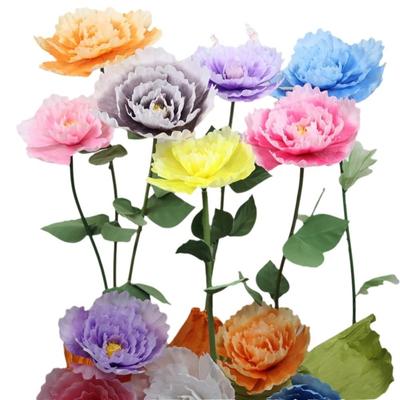 50cm Simulated Peonies Large Size Non-woven Fabric Garden Decoration Artificial Design Decorative Flowers Peony Flower