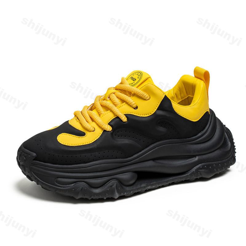 Fashion 2025 Autumn New Men's Niche Design Low Top Thick Soled Casual Shoes Fashion Trend Versatile Comfortable Non Slip Chunky sneakers