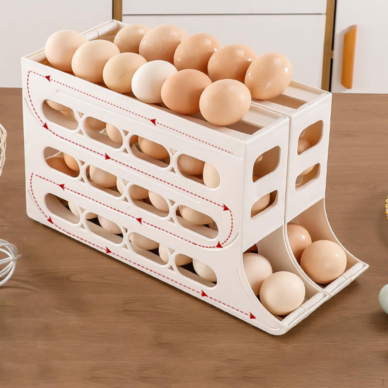 

Удобное решение для хранения яиц дома — вмещает 30 яиц белый