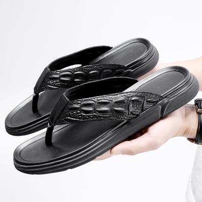 Nuovo Arrivo Estate 2024 Ciabatte da Uomo Moda da Spiaggia Pantofole Maschili Fondo Spesso Antiscivolo Scarpe Piatti Ciabatte da Strada per Esterno