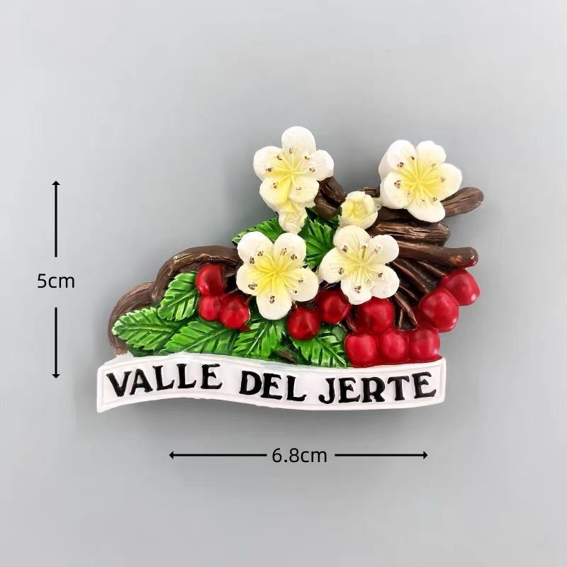 3D Resin Spain Fridge Magnet - Barcelona Seville Donostia Jaen Spanish Travel Souvenir Refrigerator Magnet Home Decor Gift
