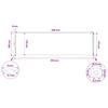 Side Awning Retractable 180 x 600 cm Gray