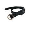 Elegant Rhinestone Round Buckle Women's Waist Belt Perfect For Fashionable Student Style