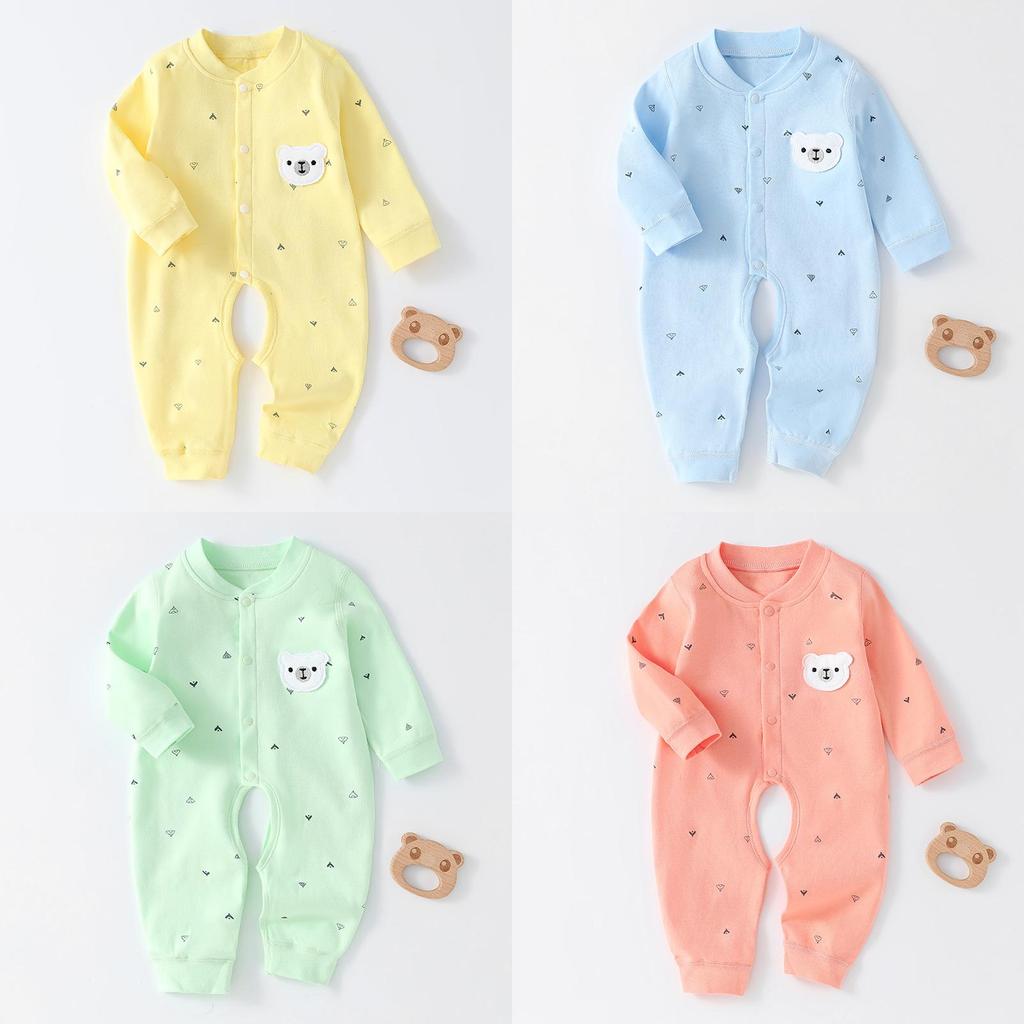 Baby Cotton Onepiece Romper With Bonefree Design For Newborns And Infants