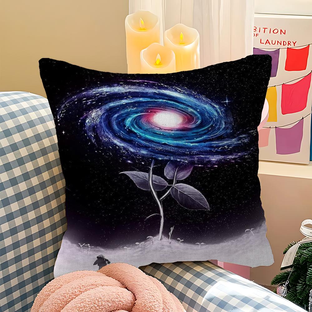 Cosmic Galaxy Decorative Room Aesthetics Pillow Case Home Decor Bedroom Sofa Bed Couch Pillow Cover 45x45
