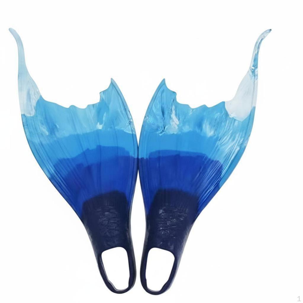 Short Swim Fins, Mermaid Silicone Flippers, Snorkeling, Diving