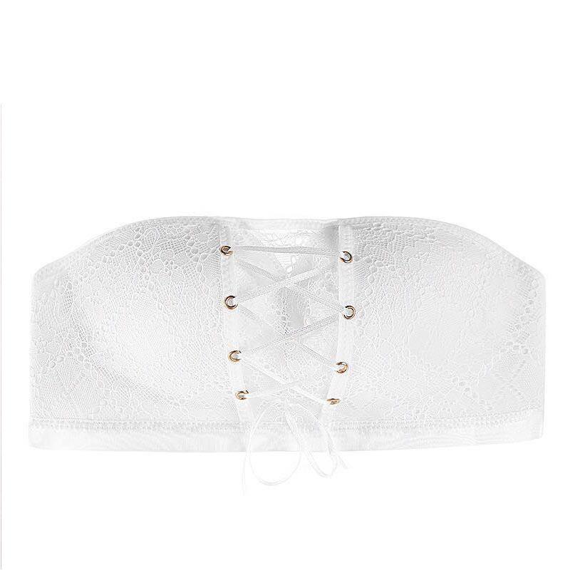 

Невидимый бюстгальтер без бретелек Бюстгальтер со сборками Нескользящее свадебное нижнее белье с обернутой грудью 38A