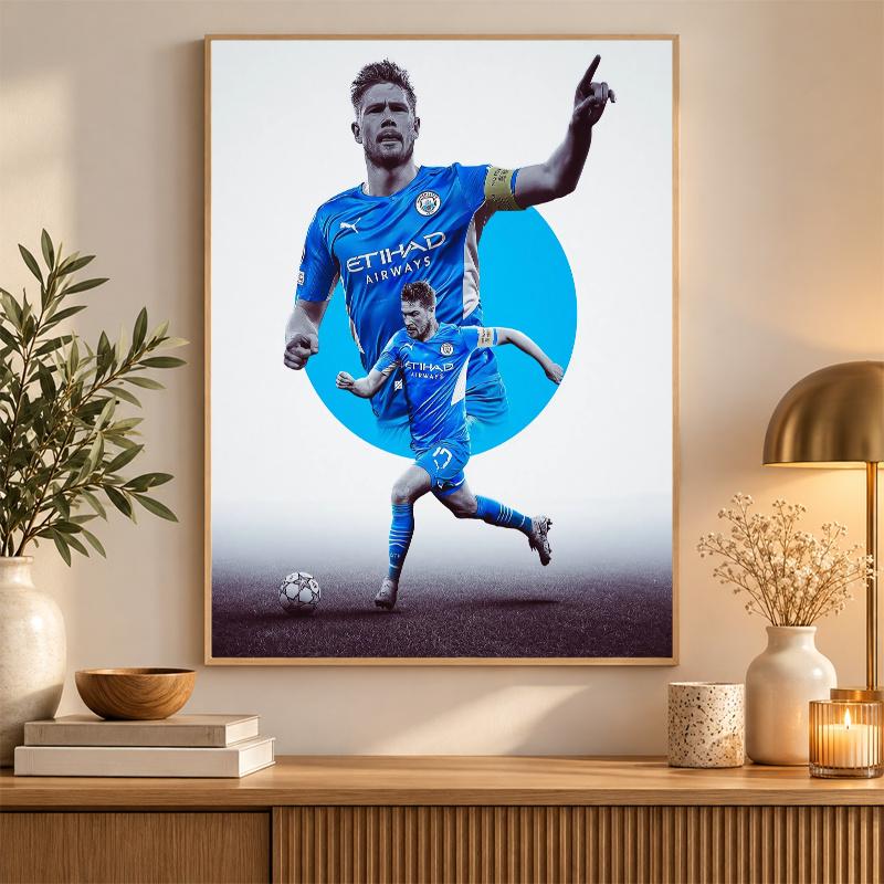 Kevin De Bruyne Diamond Painting Kit 5D Full Drill DIY Diamond Mosaic Wall Art Home Decor