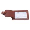Luggage Baggage Tag Rain Proof PU Leather Soft Lock Design Stylish Luggage ID Label for Travel and