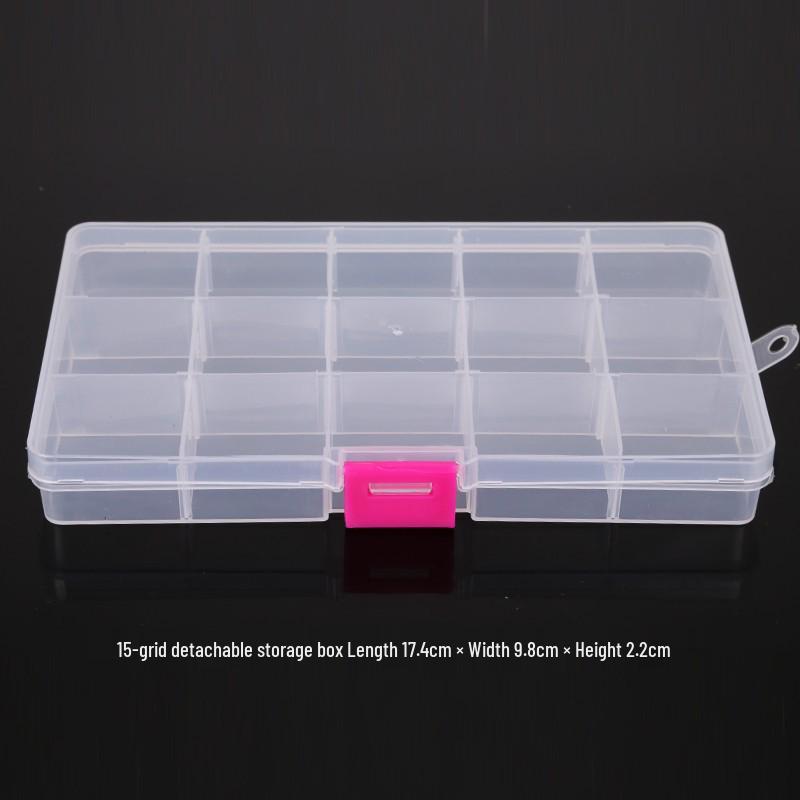 Multi-Size Transparent DIY Jewelry Storage Box Set