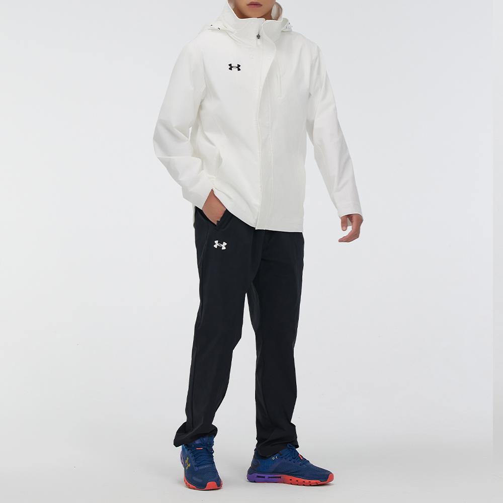 Under Armour Woven Low-Rise Straight Fit Knit Sports Pants Men Bottoms Black 21600709-001