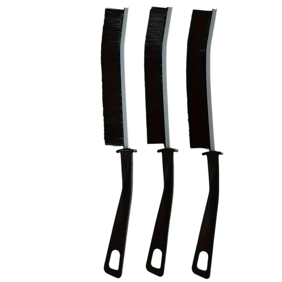 

Набор из 1/4 щеток для труднодоступных мест, многофункциональная щетка с жесткой щетиной, длинная щетка для чистки туалета, артефакт для чистки мертвых углов, туалет, ванная комната, длинная ручка, канавка, кухня, щетка для обуви Black - Alloy Style,3pcs