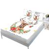 Christmas Three-Piece Mattress Digital Printing Mattress Cover Mattress Protective Cover