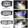 Motorcycle Headlight LED 12V 80V Driving Lights High Brightness 8/12/16/30 LED Waterproof Auxiliary Headlight External Spotlight