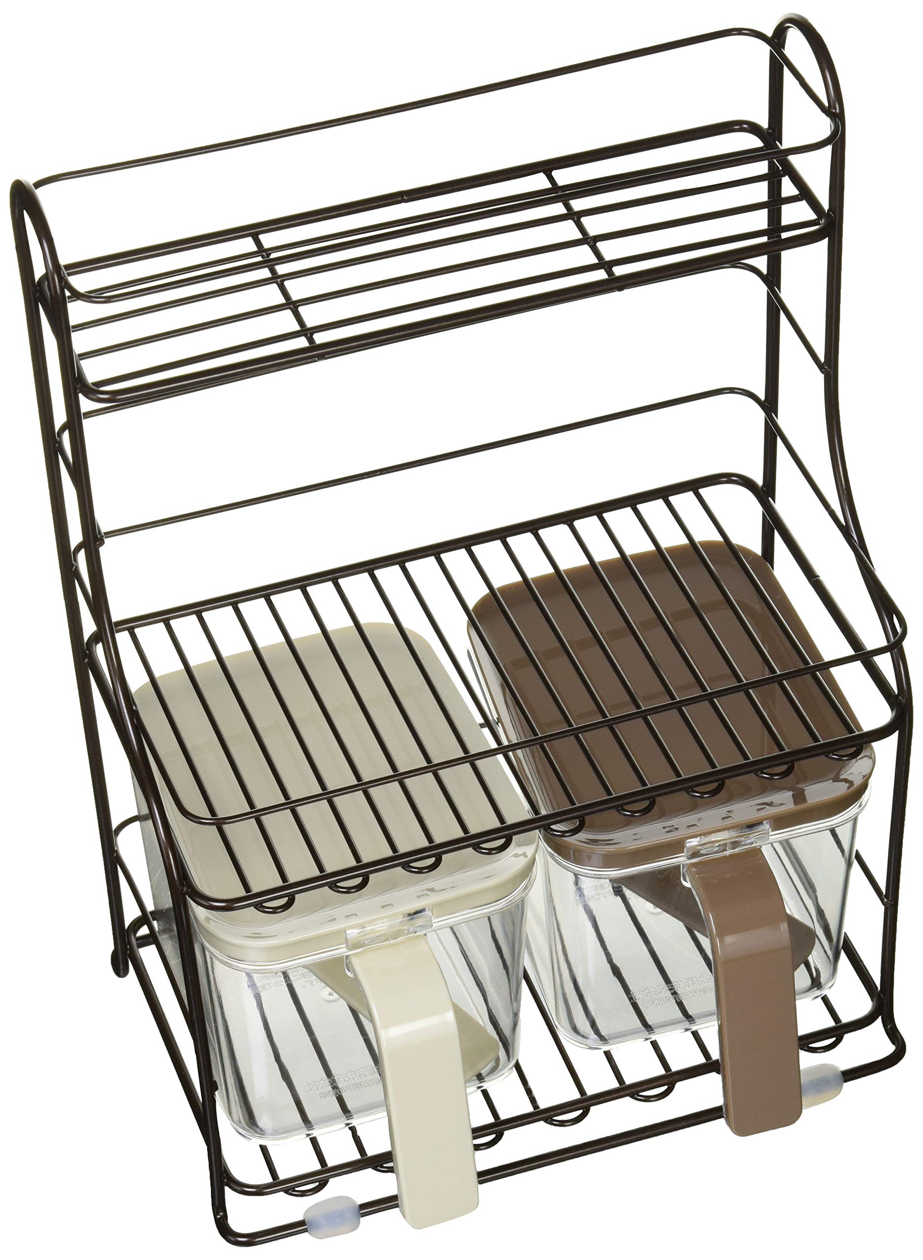 

Pearl Metal Seasoning Rack 3 Tiers with 2 Stockers Rest II HB-1856