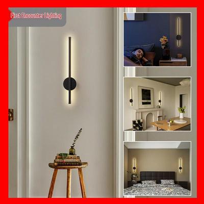 Rechargeable LED Wall Lamp with Remote Control - Magnetic, No Wiring, for Living Room, Bedroom, or Bedside Decor.