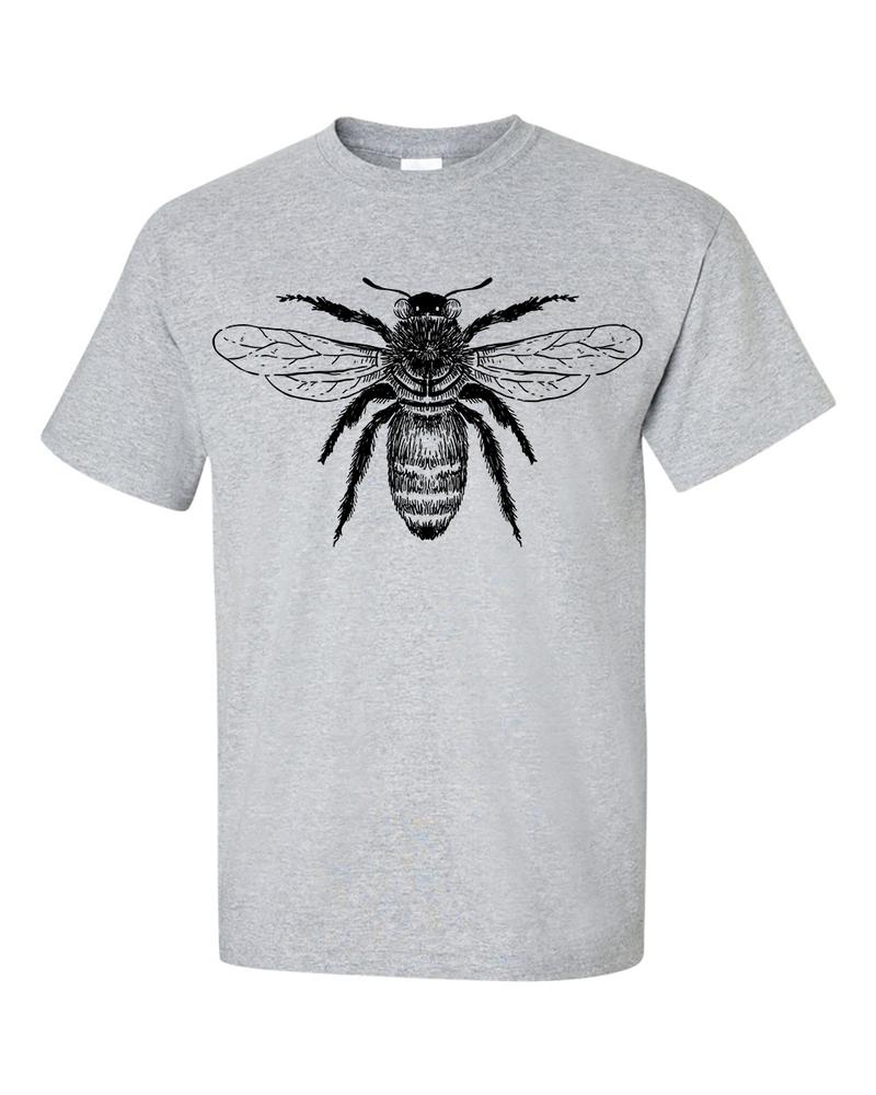 Bee Drawing T Shirt Bee Keeper Honey Bee Honeycomb Organic Honey TShirt