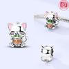 copper Charm Bead Charms Cute Cats Dogs Elephant Bear Bead Charms Compatible With Authentic Bracelets Do It Yourself Necklaces Making Accessories Wome