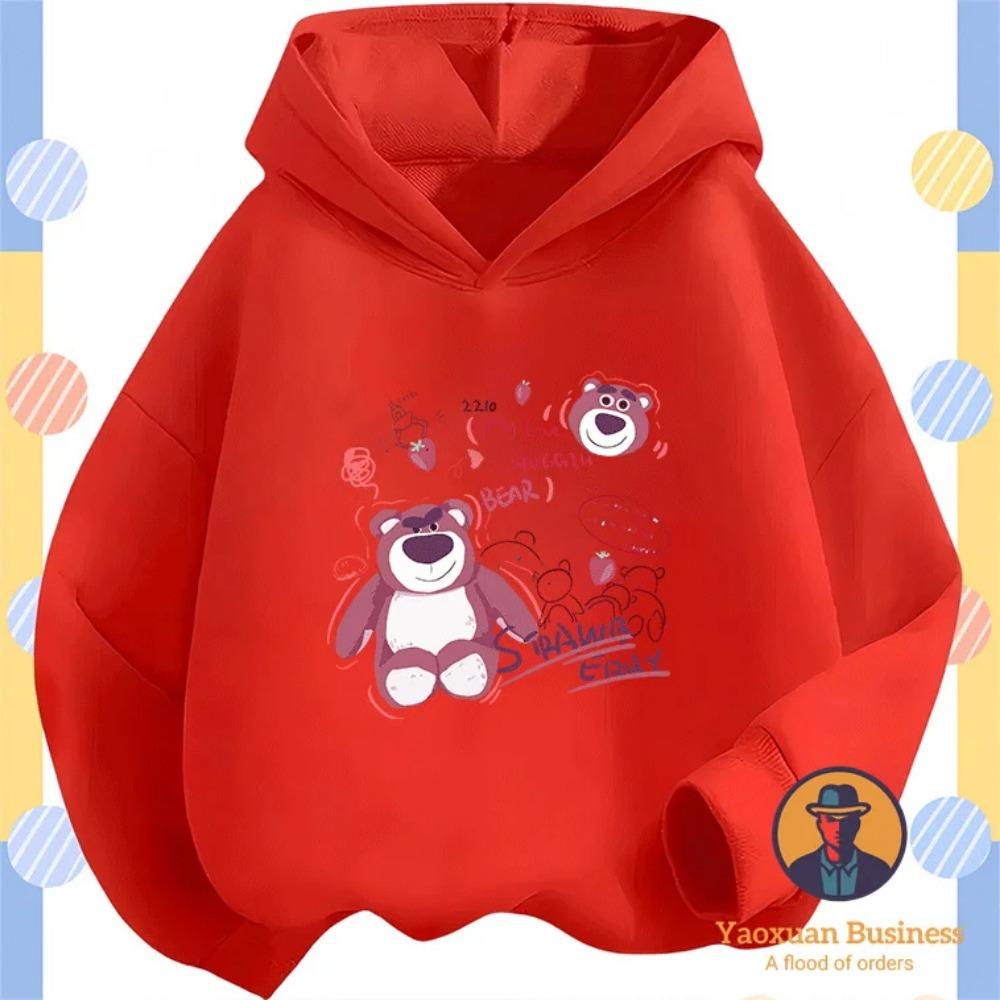 2025 New Arrival Lots-o'-Huggin' Bear Kids Boys Girls Hoodie Cute Cartoon Printed Windproof Warm Autumn Winter Stylish