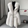 Imitation Fur Vest Women's Winter Wear Thickened Imitation Fox Fur Vest Jacket Fashionable and Light