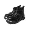 Men's Thick Soled Boots Autumn and Winter Fashion Designer Styles Work Office Black Plus Size High Top Leather Shoes New -46